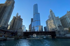 The Wrigley Building, Chicago Architecture Foundation Center River Cruise aboard Chicago's First Lady