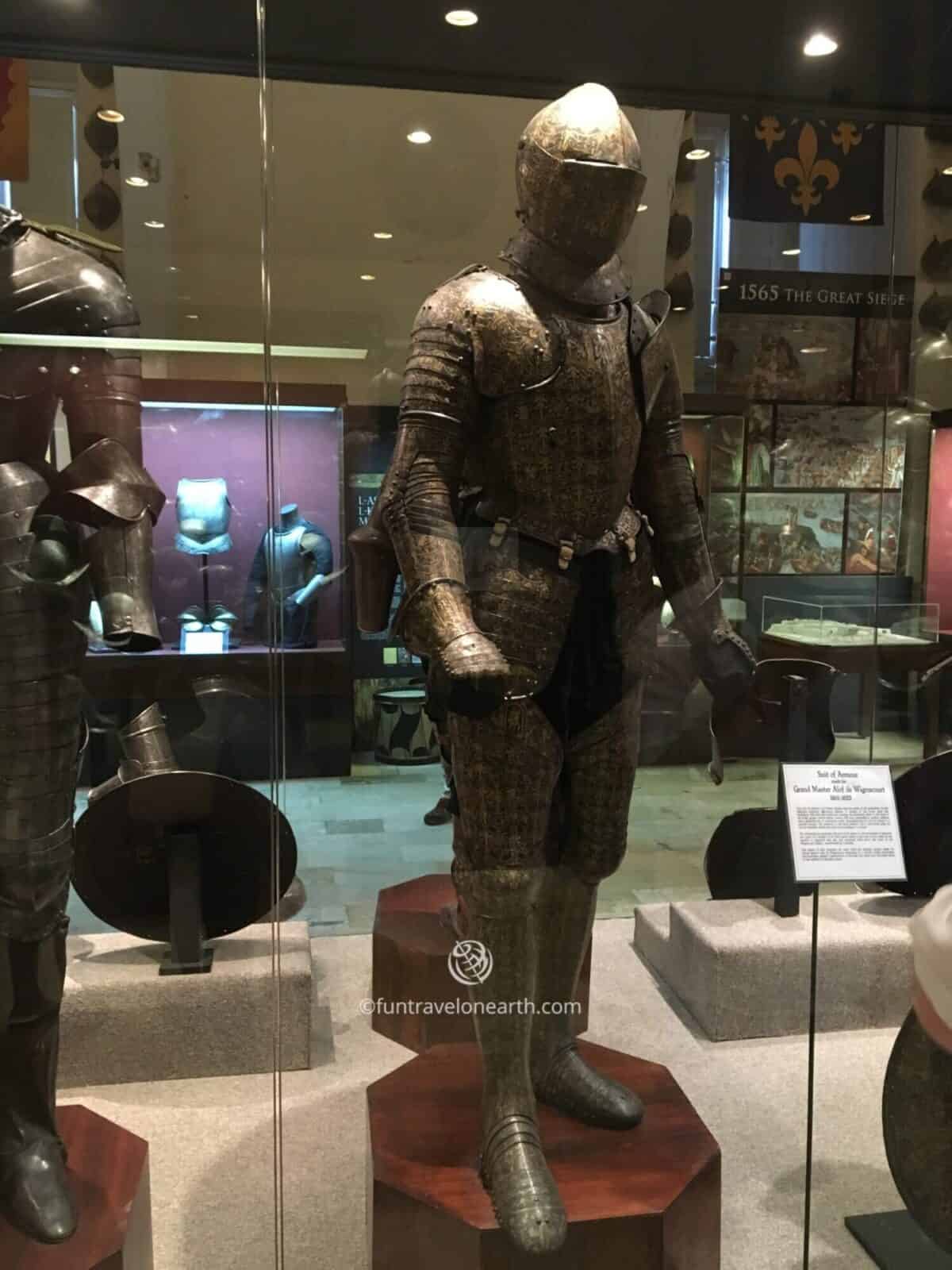 第５４代騎士団長アロフ・ド・ウィニャクール騎士団長が着用した儀式用甲冑,Palace Armoury,Malta