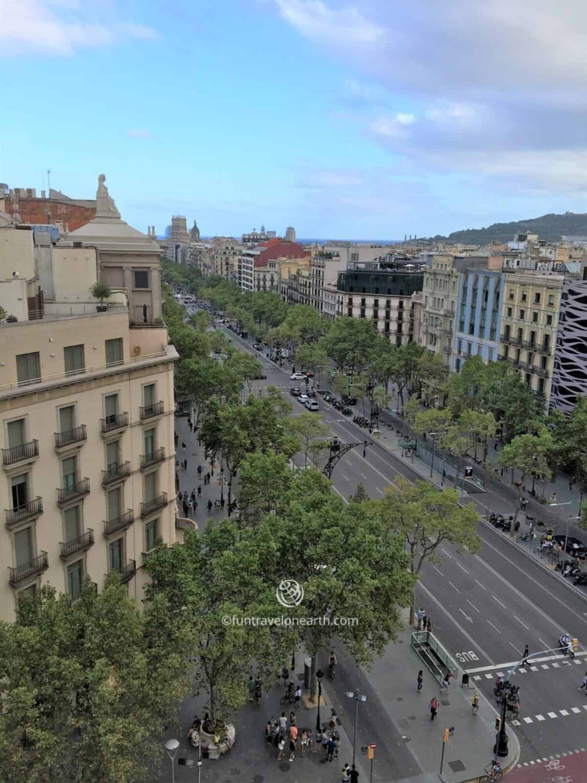 Warrior Rooftopからの眺め,Casa Milà