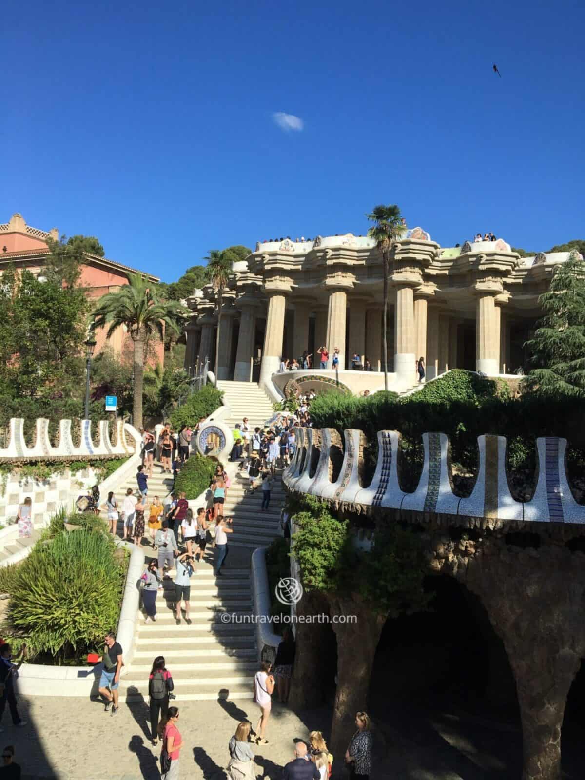 La casa del guardaからの眺め,Park Güell