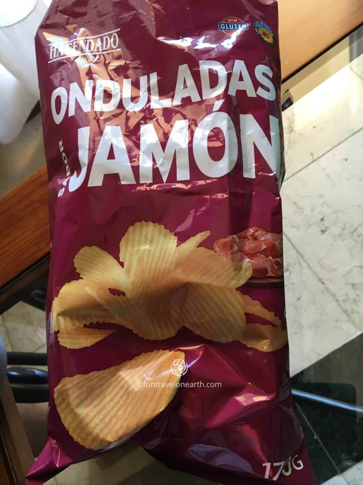 Jamón Serrano味のポテトチップス