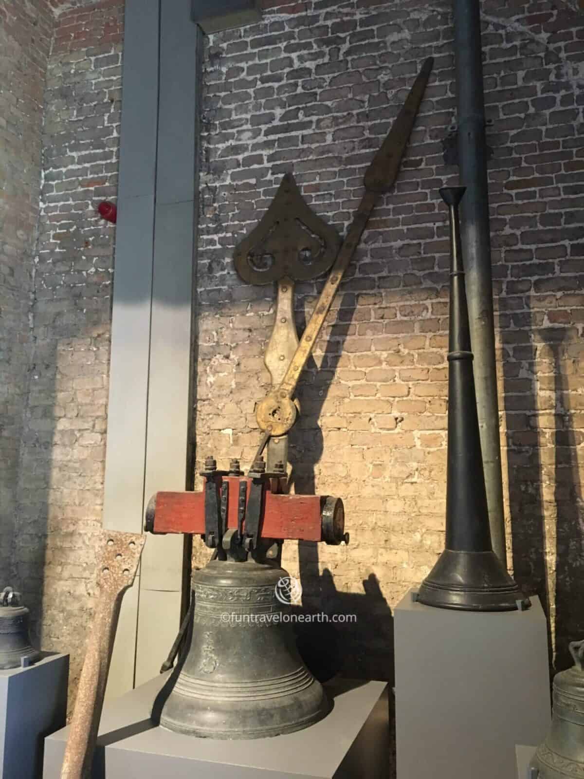 Carillon and playing drum,Belfry of Bruges,Belgium