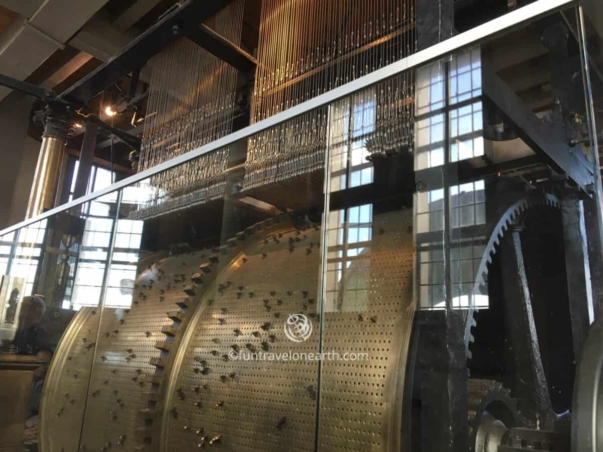 Carillon and playing drum,Belfry of Bruges,Belgium