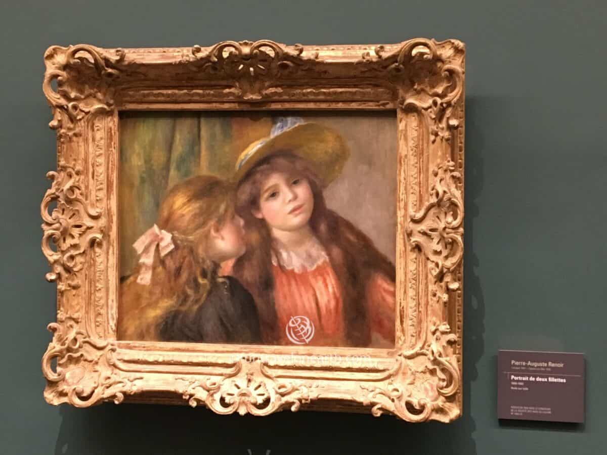 Portrait of Two Little Girls, Auguste Renoir,MUSÉE DE L'ORANGERIE
