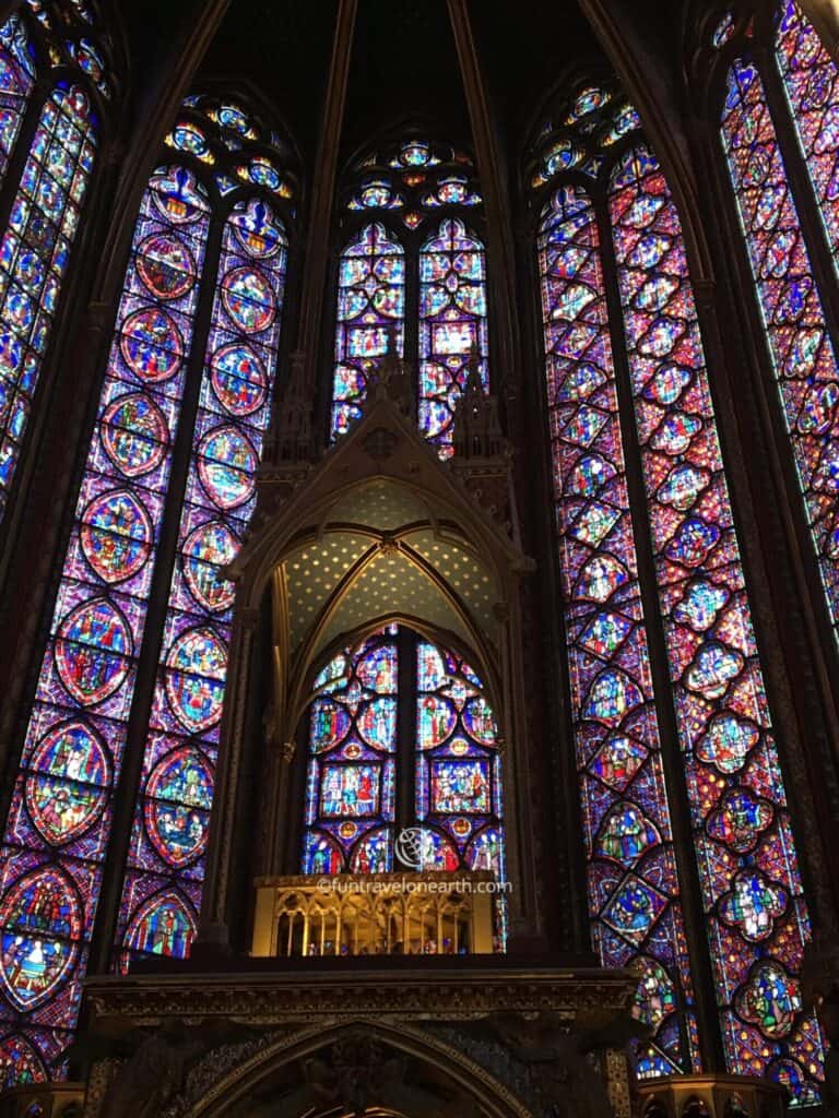 stunning stained-glass windows, Sainte-Chapelle, Paris