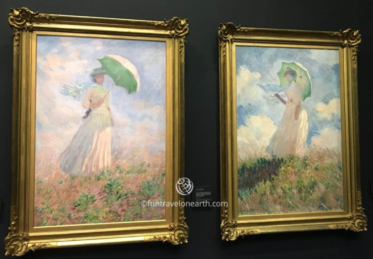 Woman with a Parasol, facing right/Woman with a Parasol, facing left/Claude Monet,Musée d'Orsay