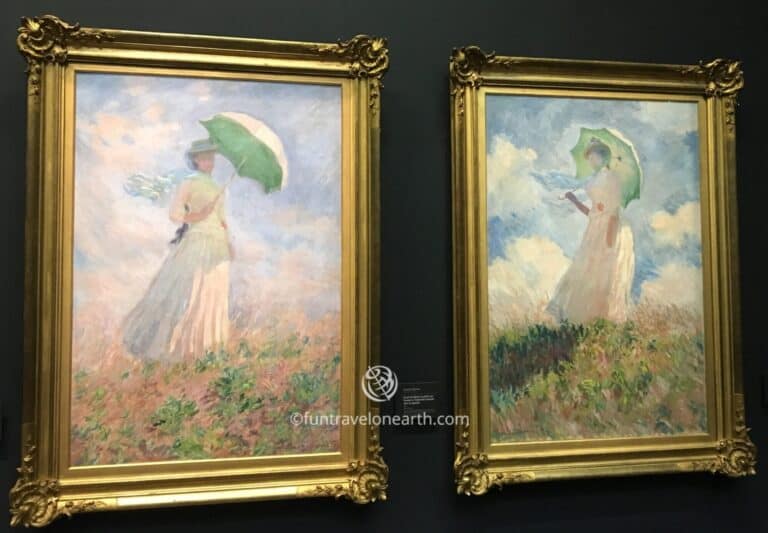 Woman with a Parasol, facing right/Woman with a Parasol, facing left/Claude Monet, Mus&eacute;e d'Orsay, Paris