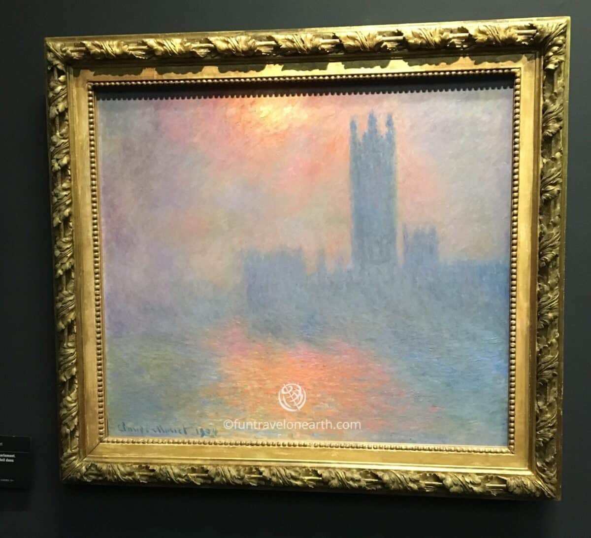 London, Houses of Parliament. The Sun Shining through the Fog,Claude Monet,Musée d'Orsay