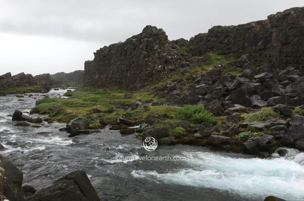 Öxararfoss,Thingvellir National Park ,シンクヴェトリル国立公園 , Iceland