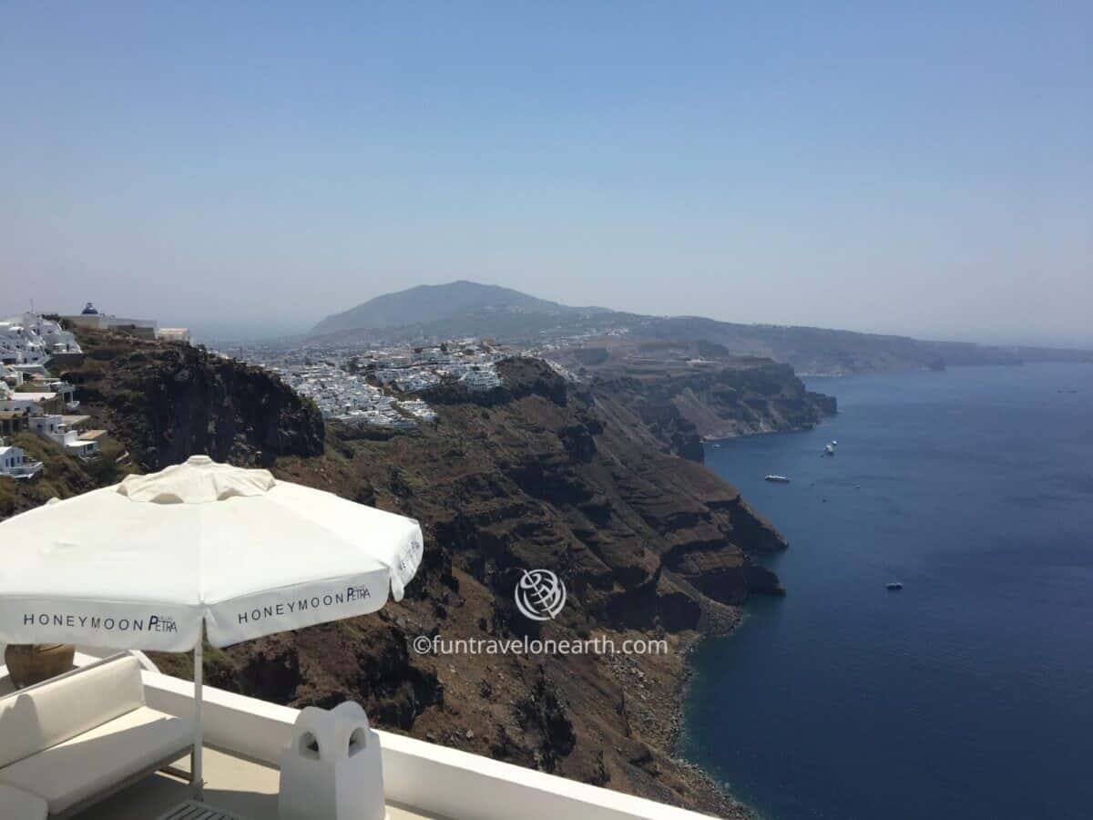 ImerovigliからFiraへ崖沿いを歩く , Santorini