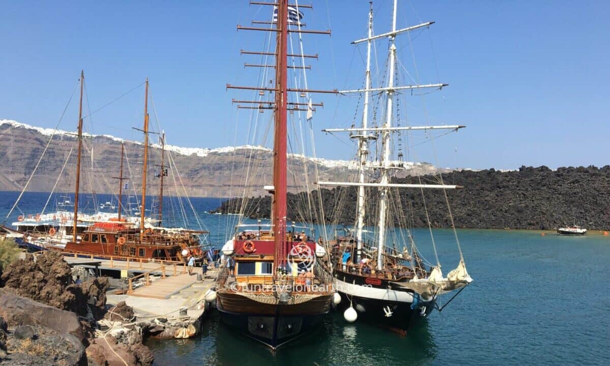 Nea Kameni Volcanic Park,Fira(フィラ) , SUN SET OIA SAILING CRUISES,Santorini