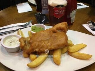 Fish and Chips, Garfunkel's, The O2, London