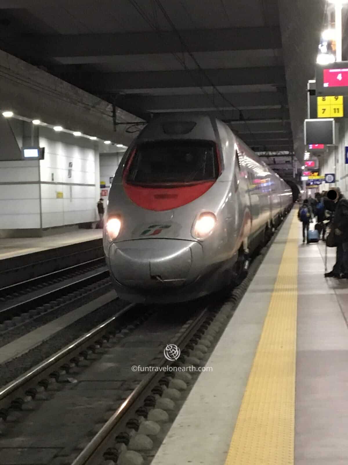 Frecciargento, Trenitalia,Taking the train from Florence to Venice