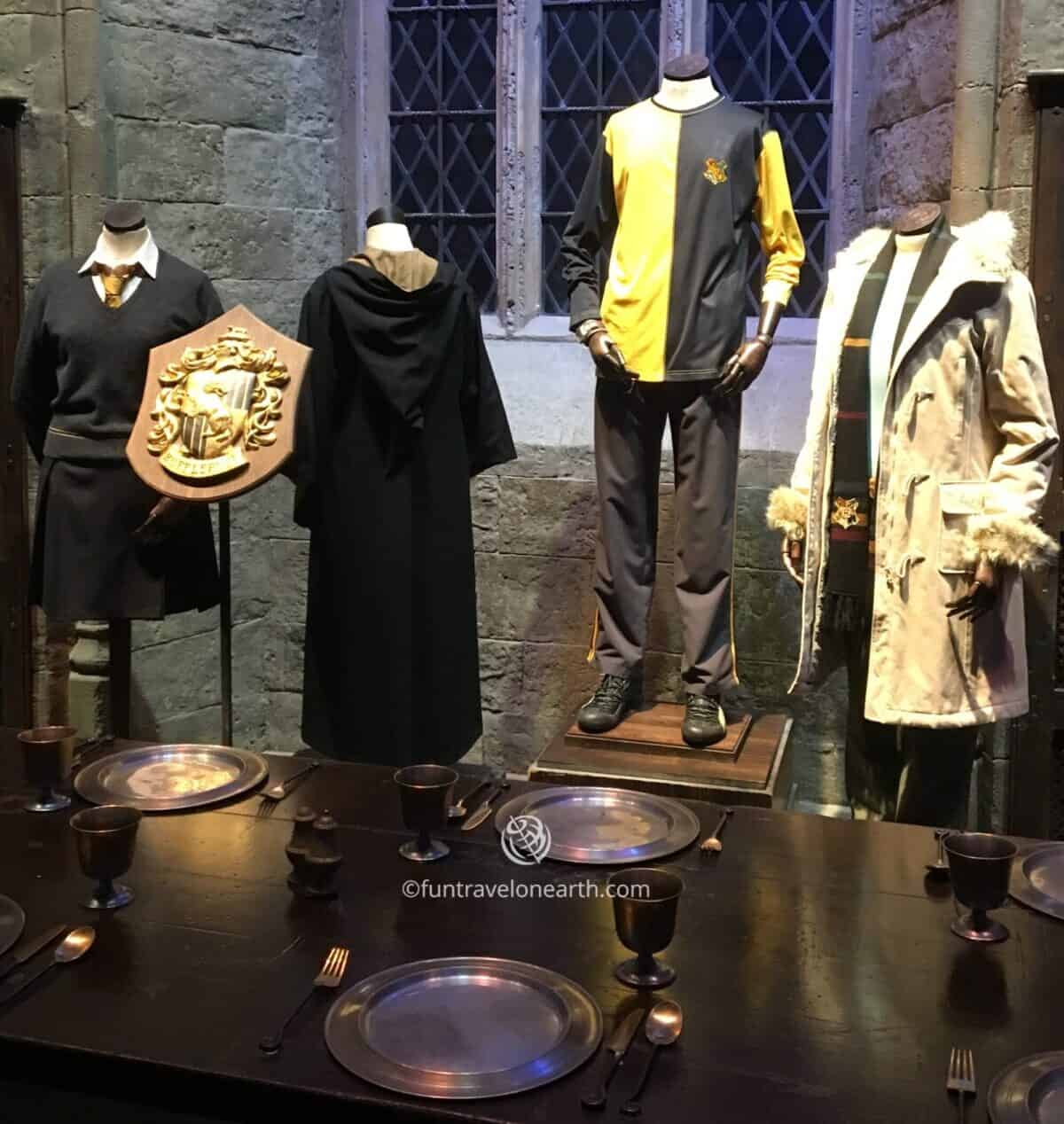 Hufflepuff uniforms ,Warner Bros. Studio Tour London - ,The Making of Harry Potter