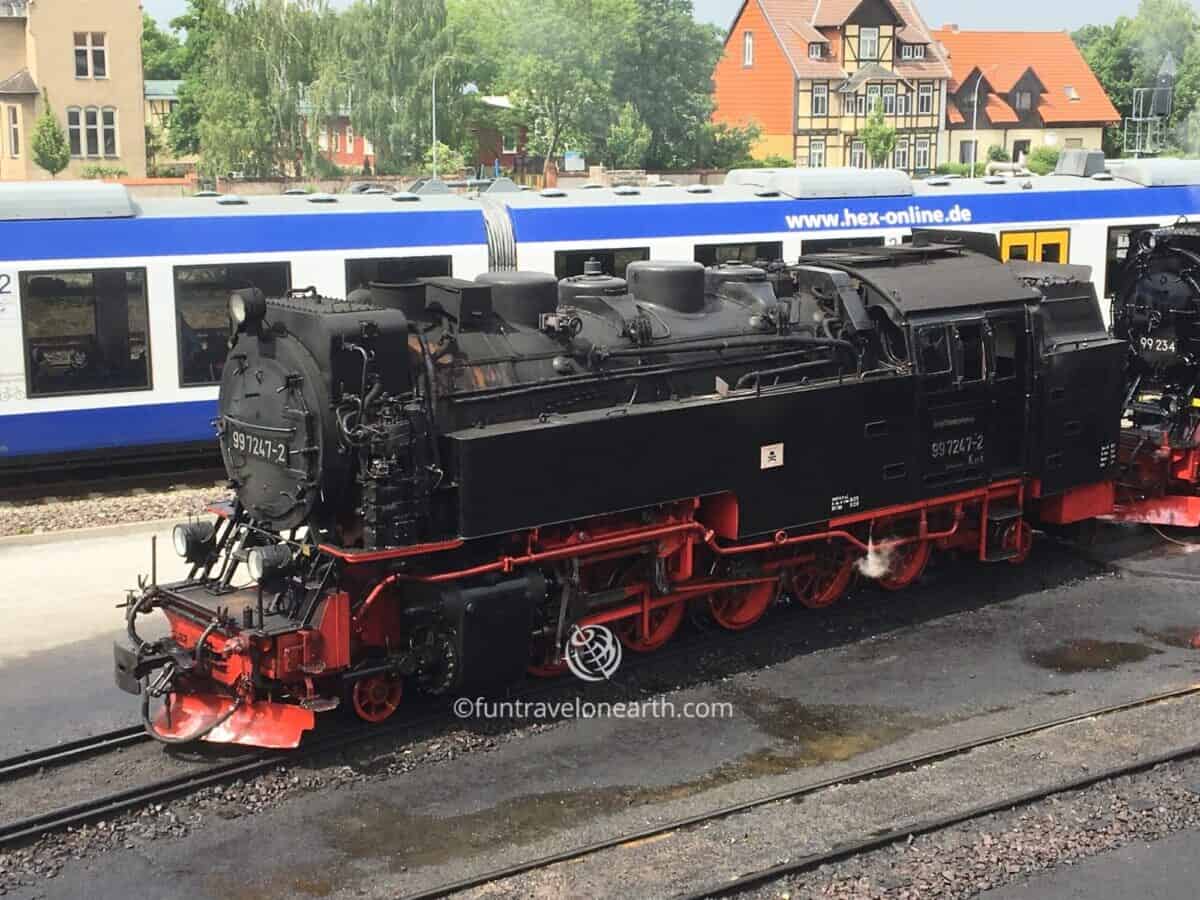 新型蒸気機関車99 7247-2, Harzer Schmalspurbahn Wernigerode , Germany