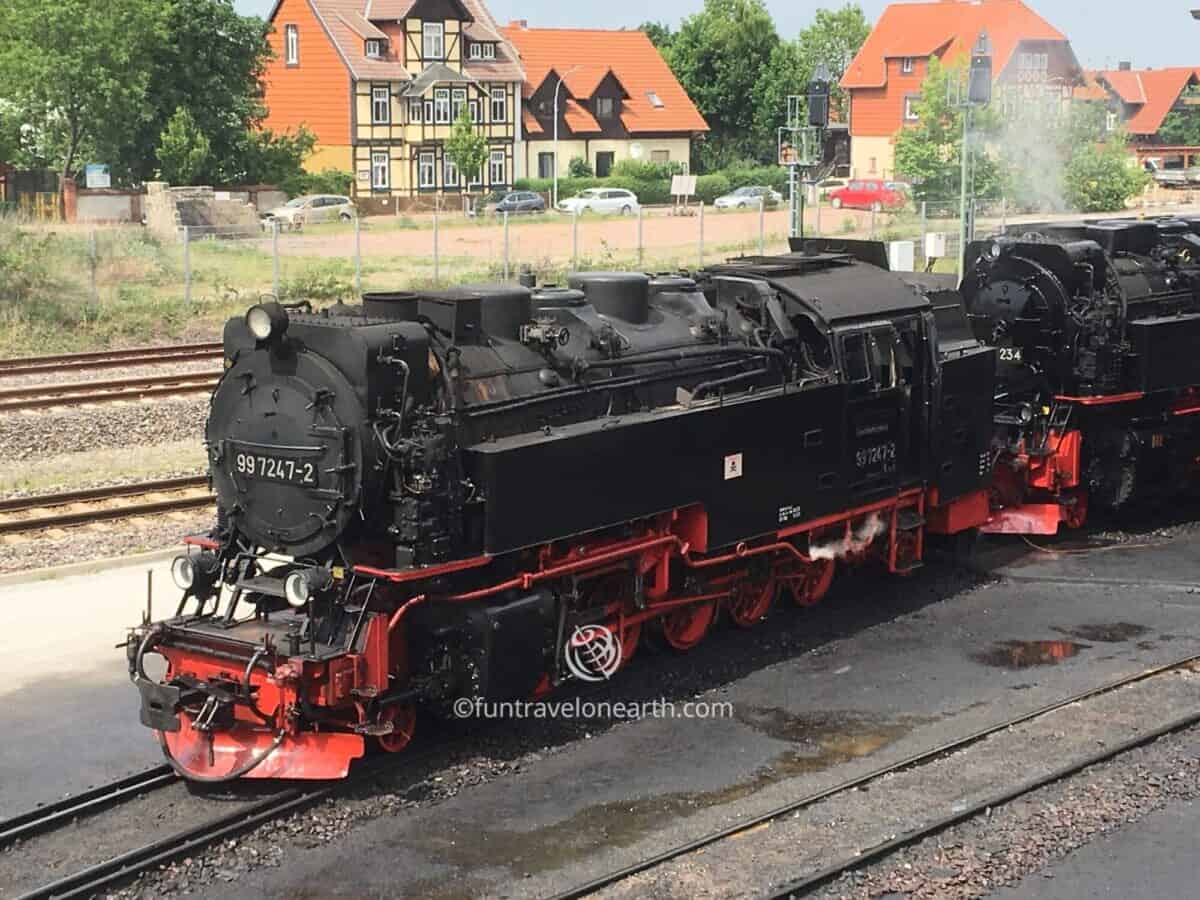 新型蒸気機関車99 7247-2, Harzer Schmalspurbahn Wernigerode , Germany