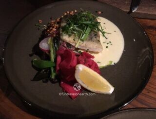 chef&rsquo;s choice of pan-fried white fish, Rataskaevu 16, Tallinn, Estonia