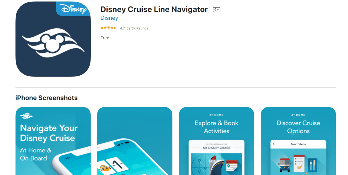 Disney Cruise Line Navigator App