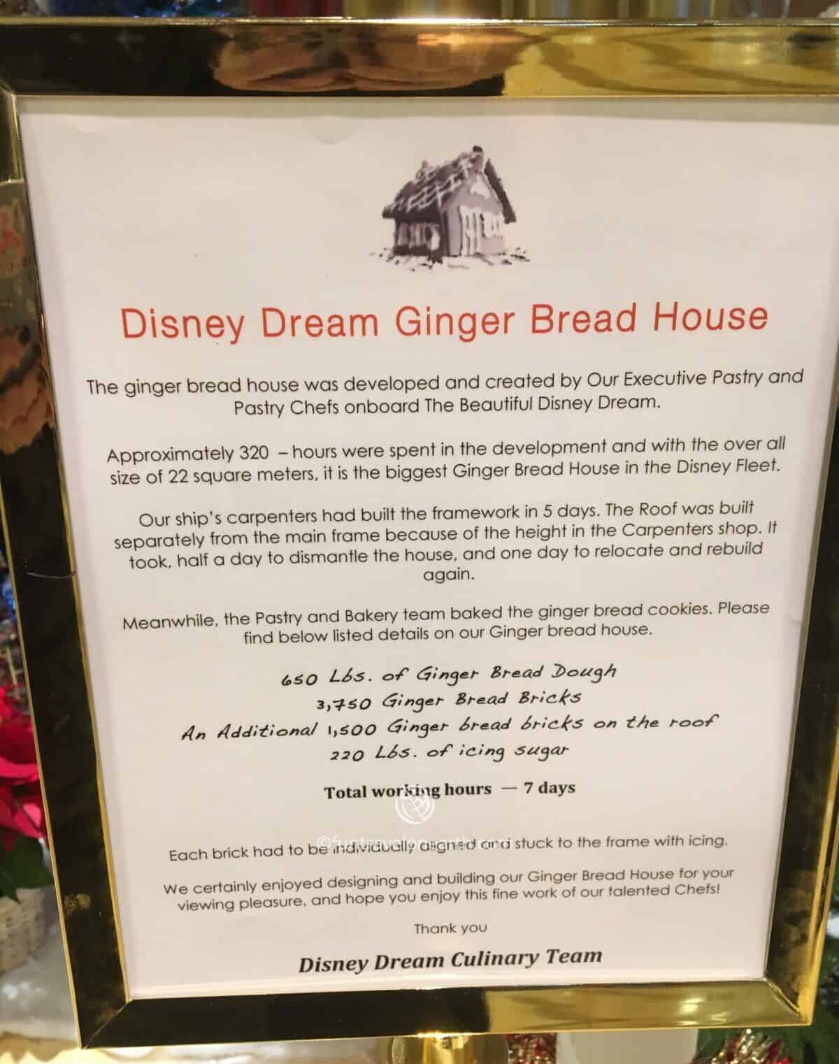 Disney Dream, Lobby Atrium, Ginger Bread House
