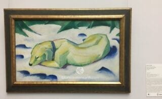 FRANZ MARC 「Dog Lying in the Snow」, St&auml;del Museum