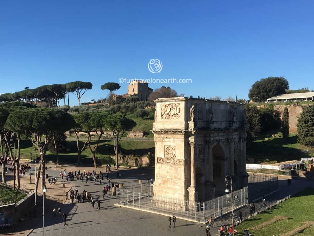 Arch of Constantine(コンスタンティヌスの凱旋門）, Colosseum ,Rome