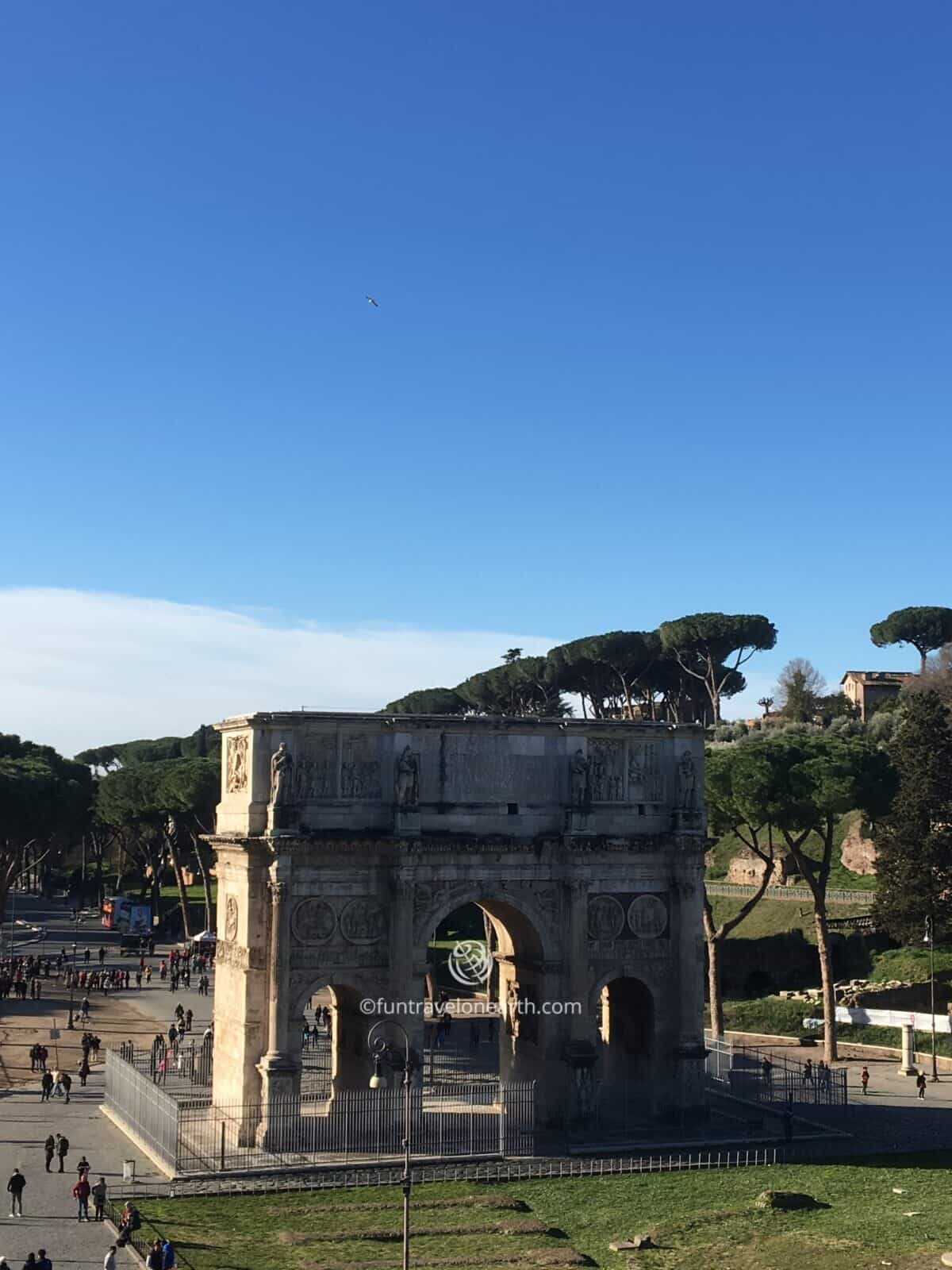 Arch of Constantine(コンスタンティヌスの凱旋門）,Rome