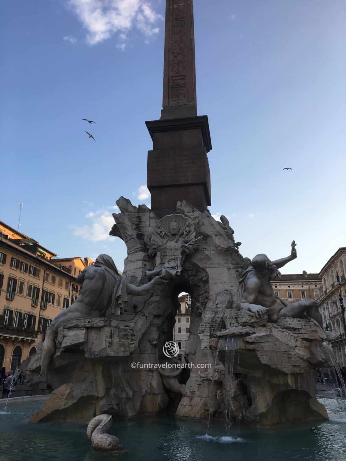 Fiumi Fountain, Roma, Italy