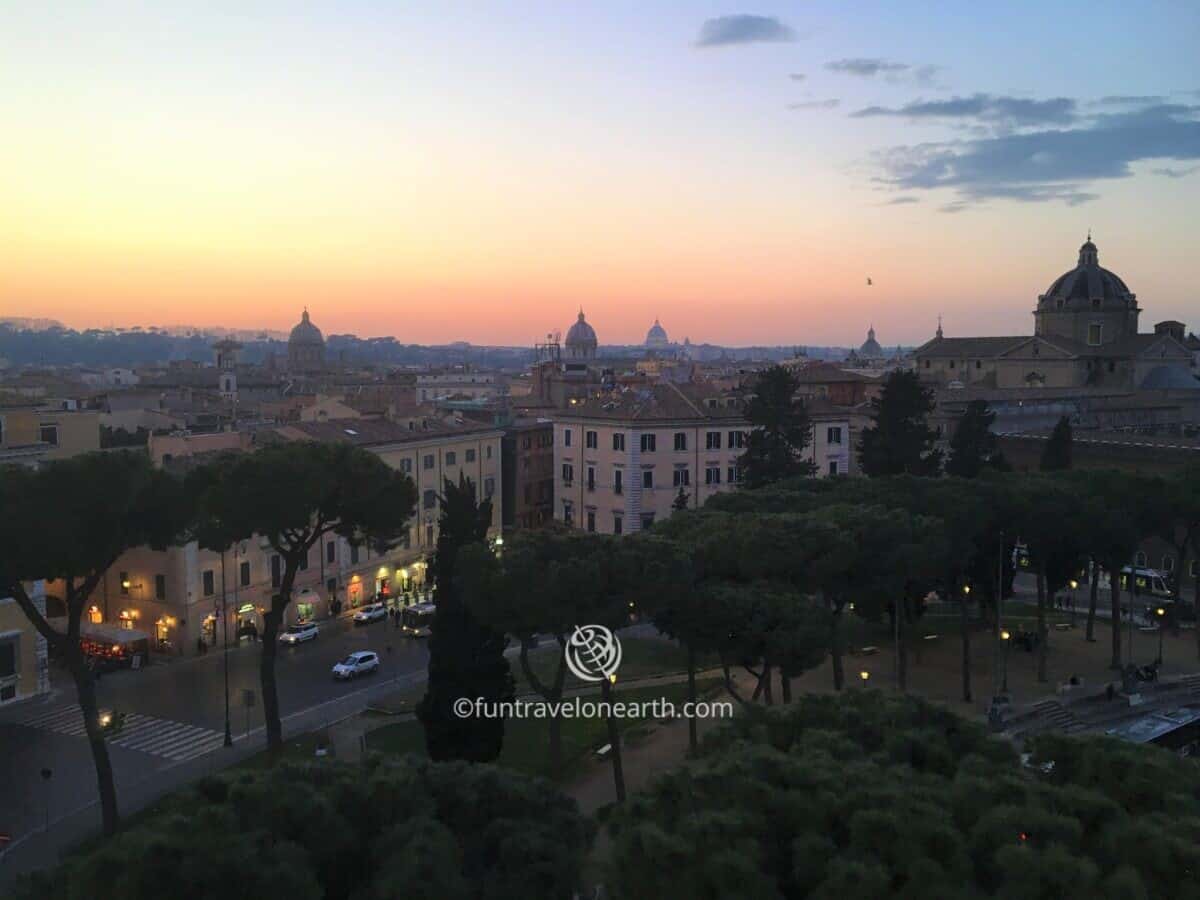 A view of Altar of the Fatherland, Roma, Italy