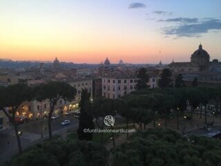 A view of Altar of the Fatherland, Roma, Italy