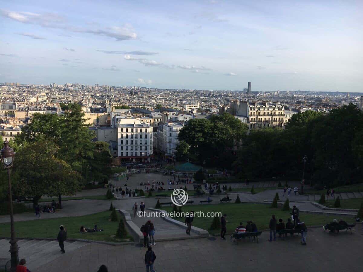 Montmartre, モンマルトルの丘からの眺め, Paris, France