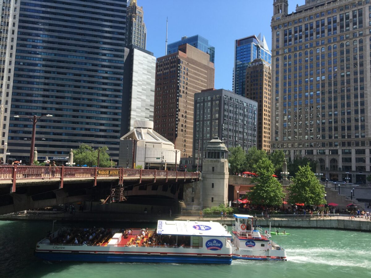 DuSable Bridge, the Michigan Avenue Bridge, Chicago