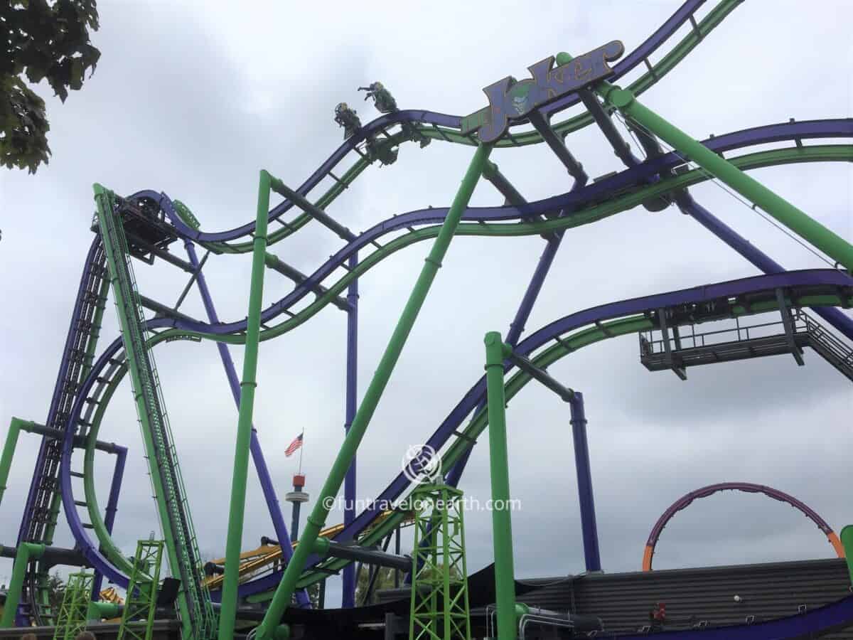 THE JOKER Free Fly Coaster, Six Flags Great America