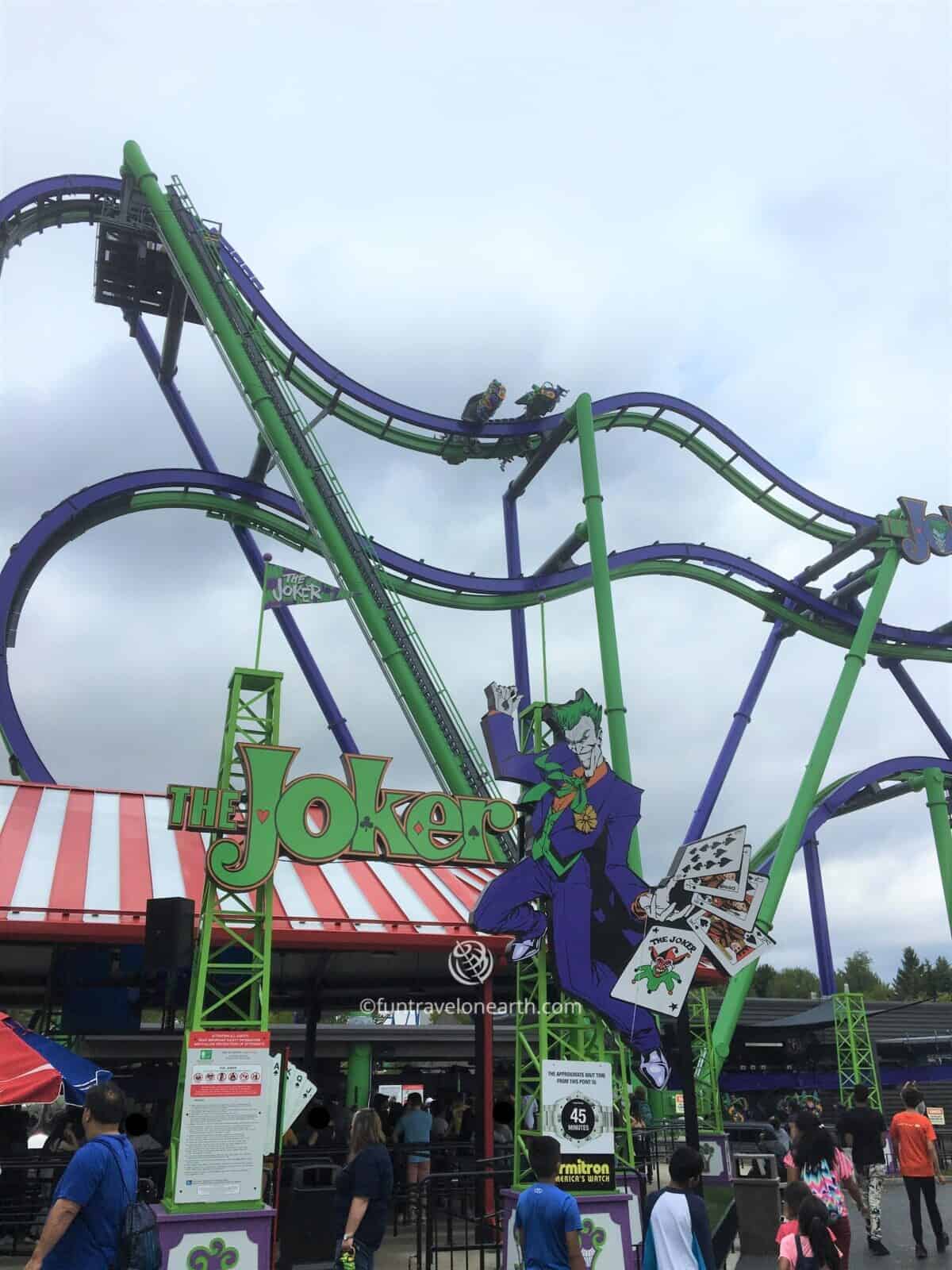 THE JOKER Free Fly Coaster, Six Flags Great America