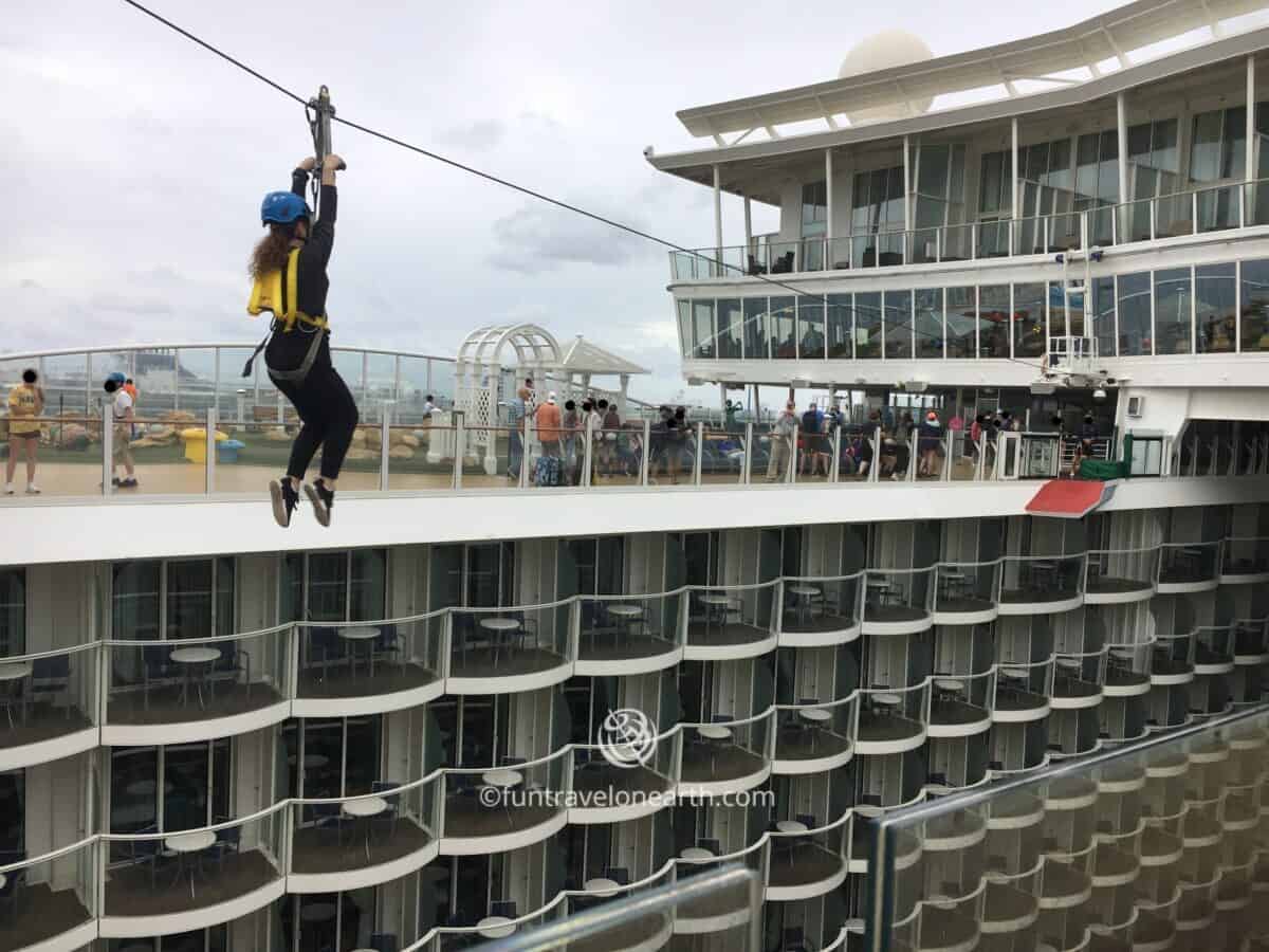 Allure of the Seas,Deck 16,Zip Line