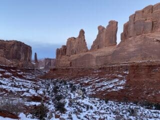 Park Avenue, Viewpoint and Trailhead, Arches National Park, Utah, U.S.