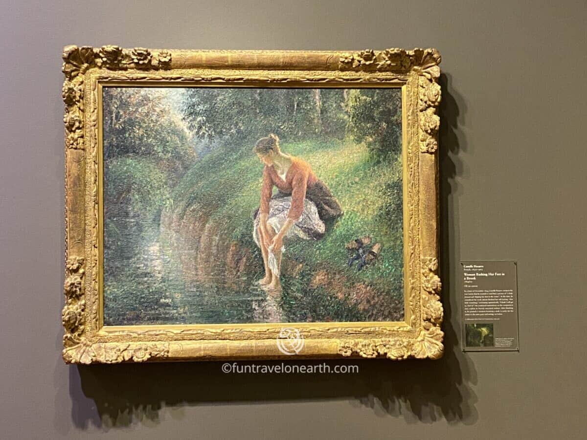 Camille Pissarro "Woman Bathing Her Feet in a Brook" ,The Art Institute of Chicago