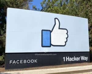 Facebook's famous like sign, Menlo Park, CA, U.S.