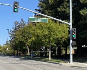 "google", Street Name Sign, CA, USA