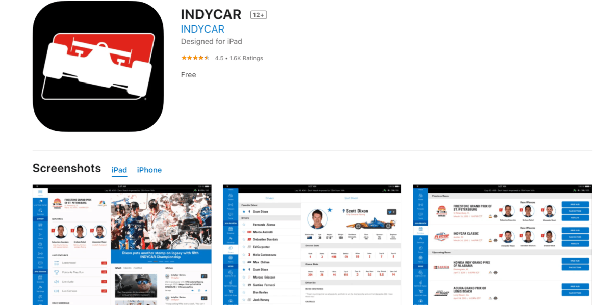 INDYCAR MOBILE App