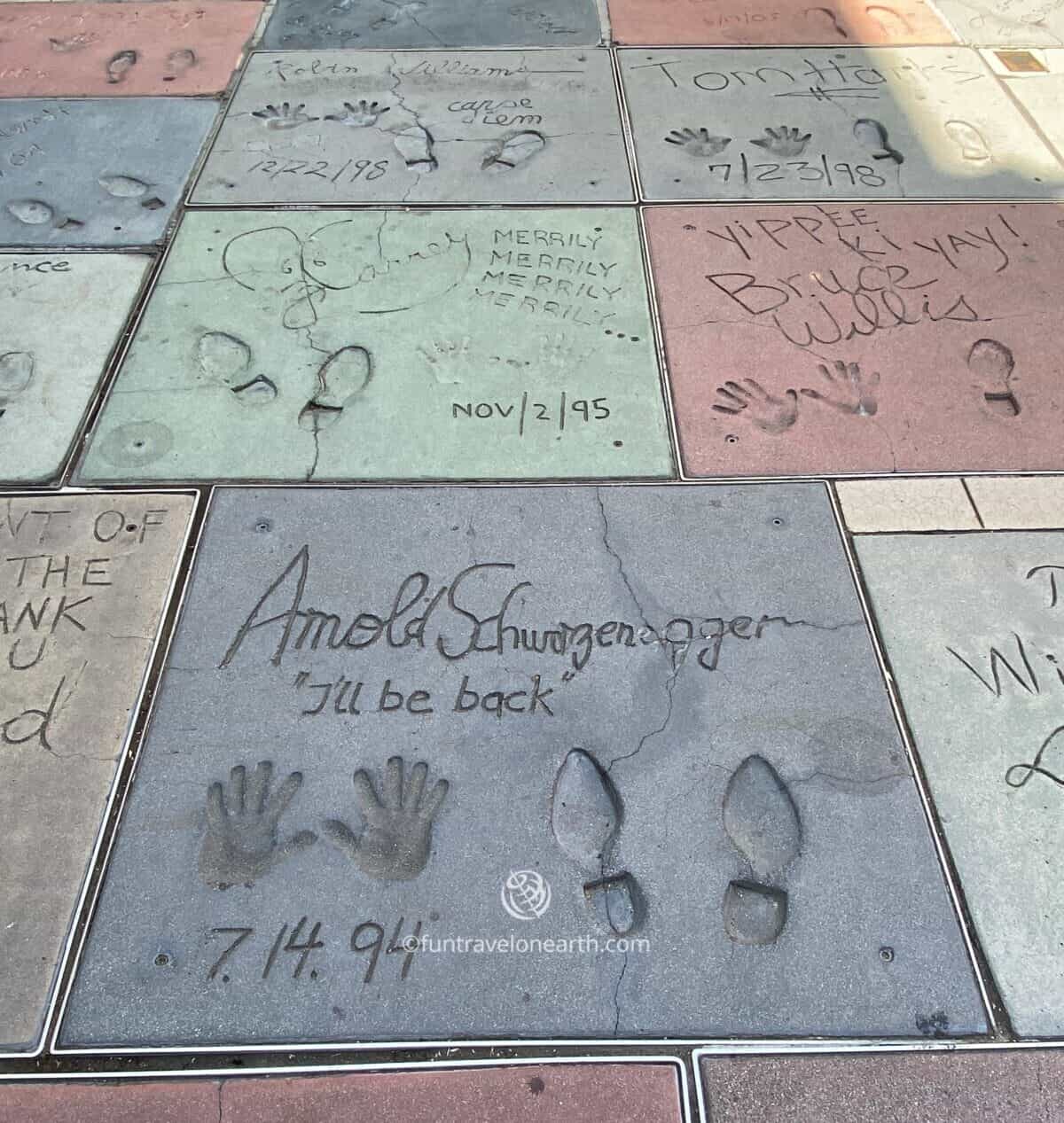 hand- & footprints of the stars, Chinese Theatre, Los Angeles, CA, U.S.