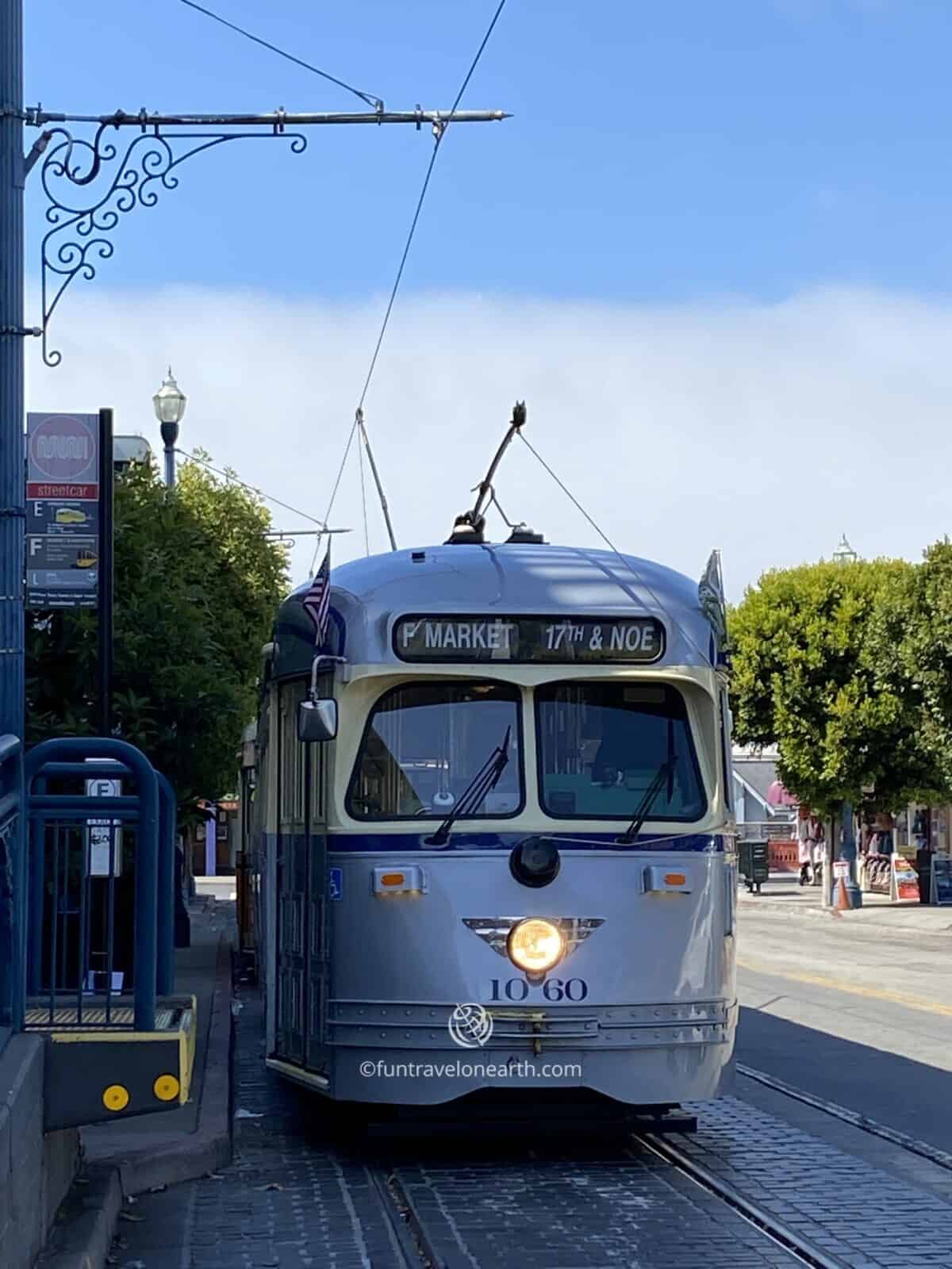 the Cream Cheese Car, Muni Historic Streetcars, San Francisco, CA