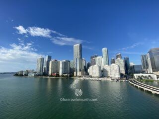 View from Mandarin Oriental Miami, Brickell Key, Miami, FL