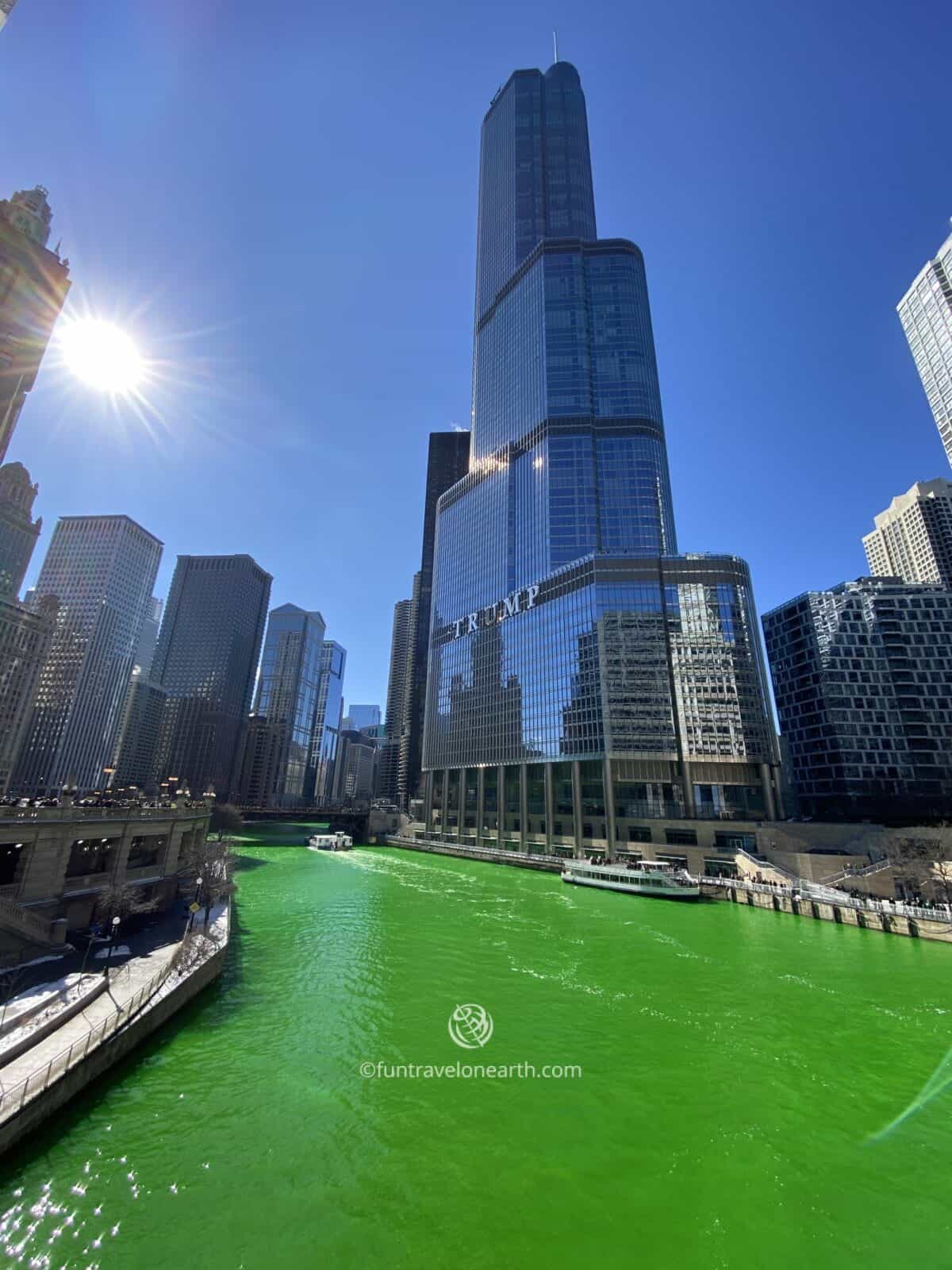 CHICAGO ST. PATRICK'S DAY, RIVER DYEING