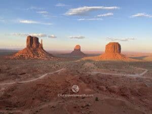 Monument Valley, Mitten Buttes and Merrick Butte