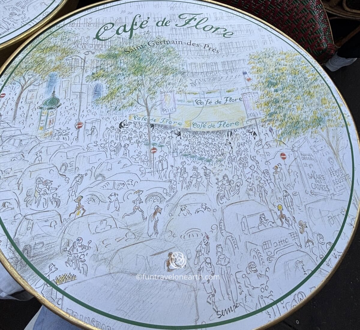 Jean-Jacques Sempé, Café de Flore, Paris