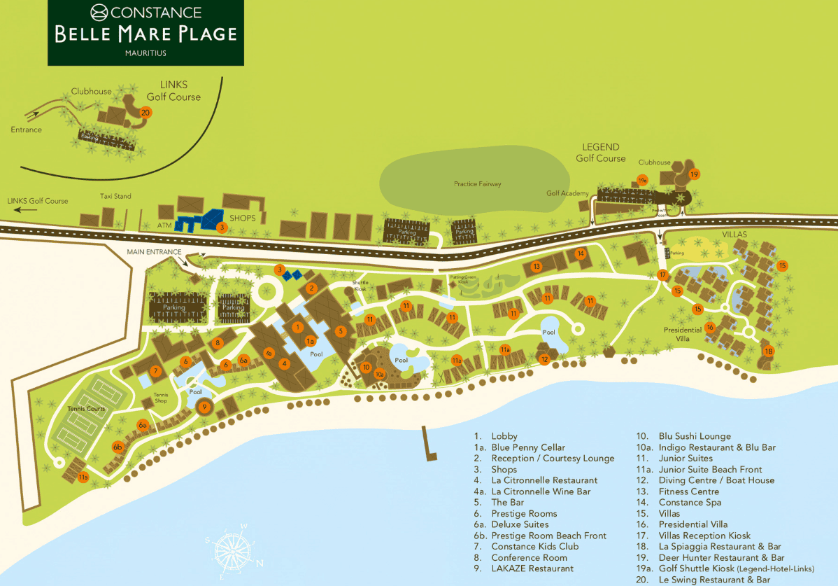 Constance Belle Mare Plage Mauritius, MAP
