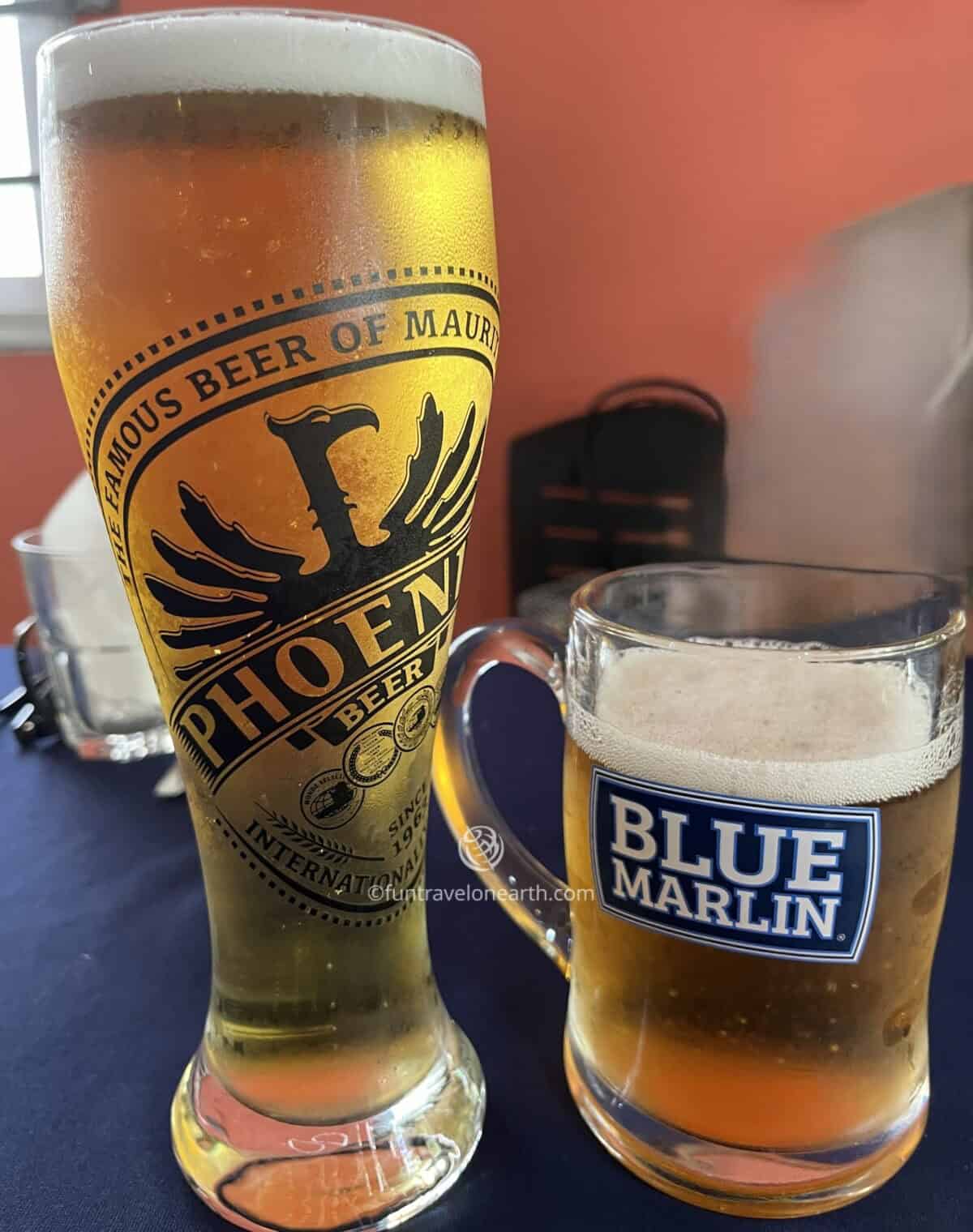 Phoenix Beer, Blue Blue Marlin, Mauritius  