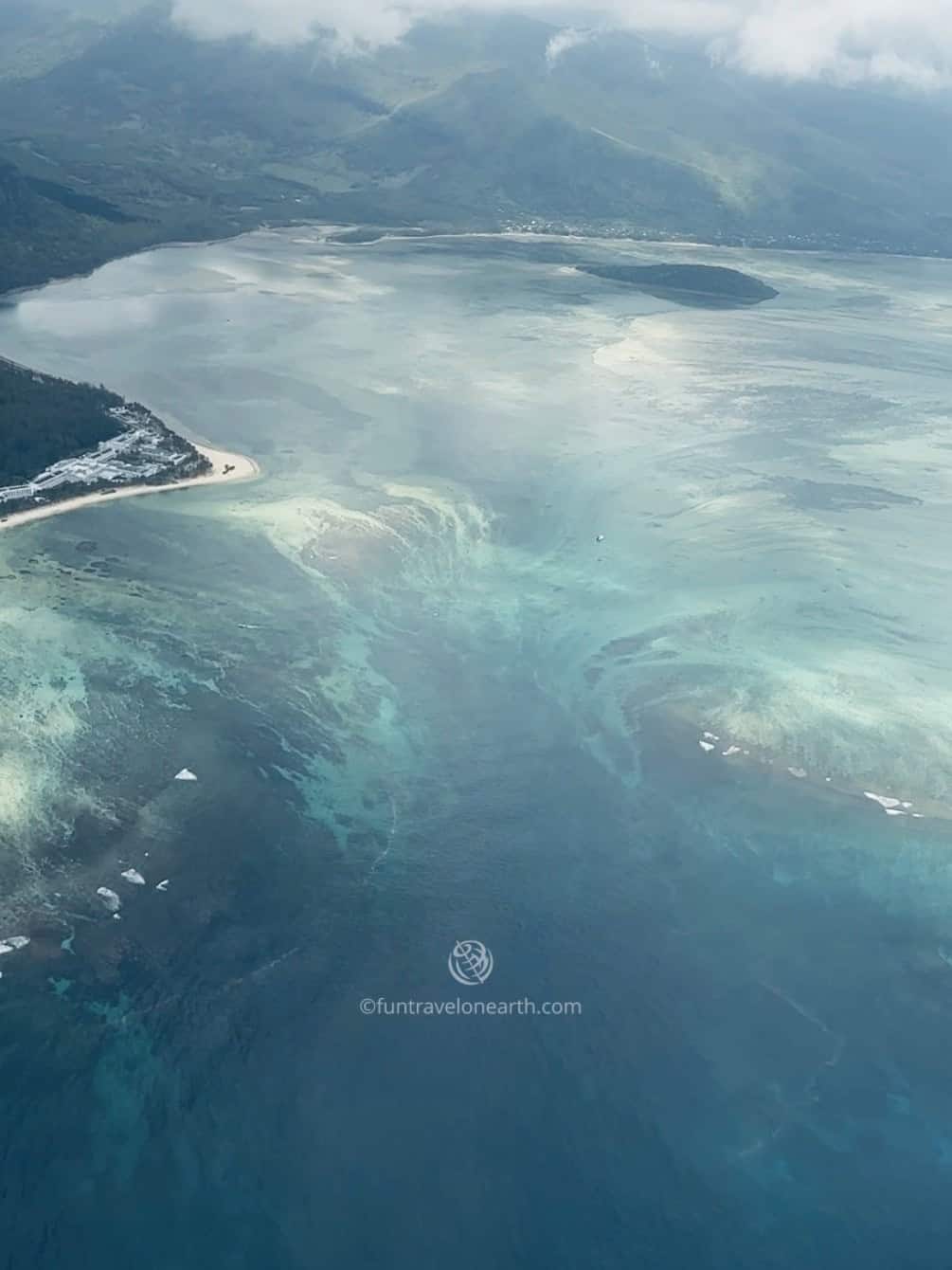 Underwater waterfall, Mauritius