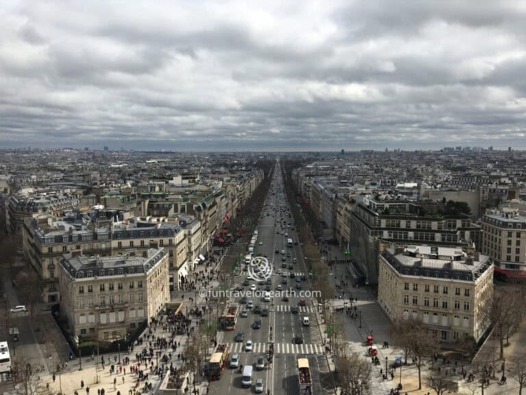 View from the Arc de Triomphe, Paris