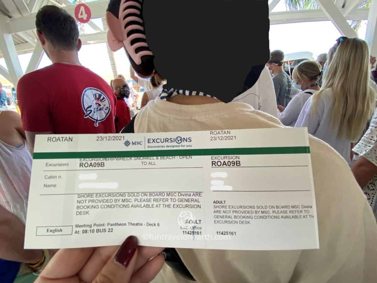 MSC EXCURSIONS EX. Roatán, Honduras